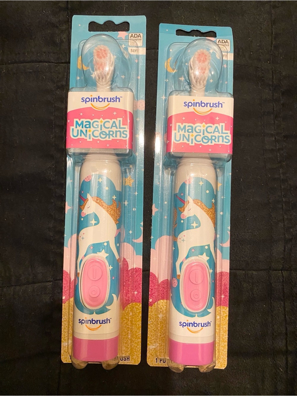 Spinbrush Magical Unicorns Kids Electric Toothbrush - Pink & Blue (B)